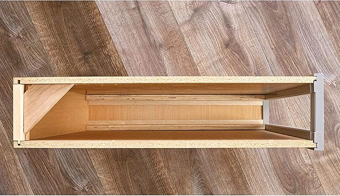 Rev-A-Shelf 3" Pull Out Shelf Organizer for Between Base Kitchen Cabinets, Adjustable Filler Spice Rack Seasoning Storage Holder, Wood, 438-BC-3C
