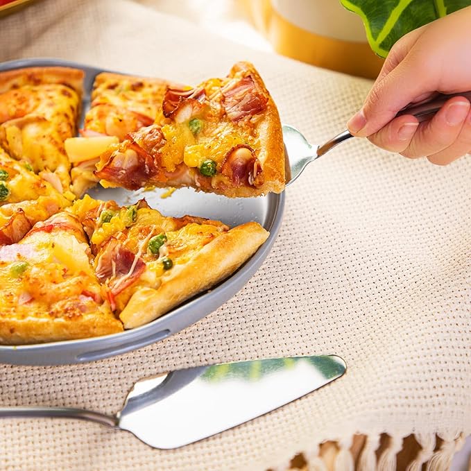 Baderke 30 Pcs Pie Server Pizza Server Spatula Stainless Steel Cake Pie Pastry Professional Utensil for Pizza Dessert Cheese Cutting, 9 Inches, Silver