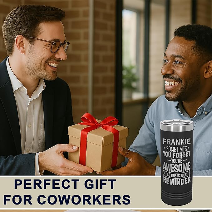 Personalized Inspirational Tumbler, Inspirational Gifts for Men Dad Father Wife Sister Women, Custom Birthday For Him Her, Customized You?셱e Awesome Tumbler, Teacher Coworker Gifts 22oz Black