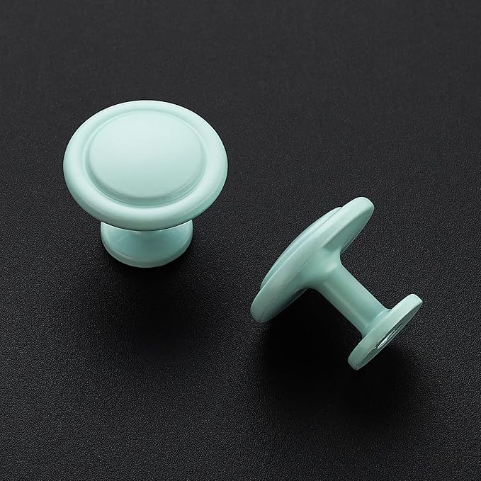 Ravinte 25 Pack 1-1/4 inch Kitchen Cabinet/Drawer/Dresser Knobs Green Zinc Drawer Pulls/Handles