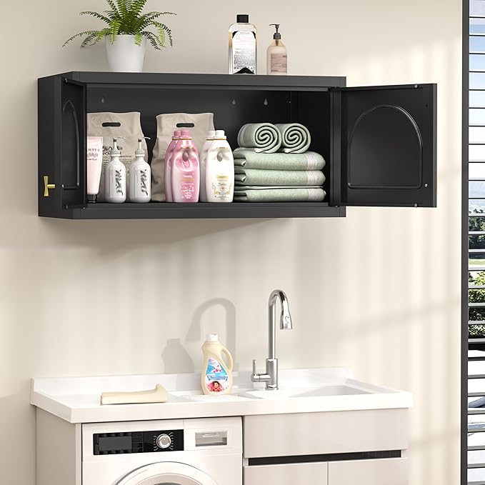 90??Tall Kitchen Pantry Cabinet,Storage Cabinet with Doors and Adjustable Shelves,Modern Kitchen Hutch Cabinets,Freestanding Cupboard for Dining Room