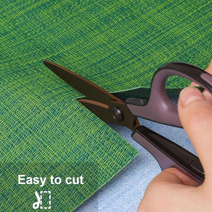 Myir JUN Table Runner, Vinyl Table Runner Indoor 72 Inch Long Arbitrarily Cropped Runner for Table Heatproof for Home Party (Dark Green, 15 x 72 inch)
