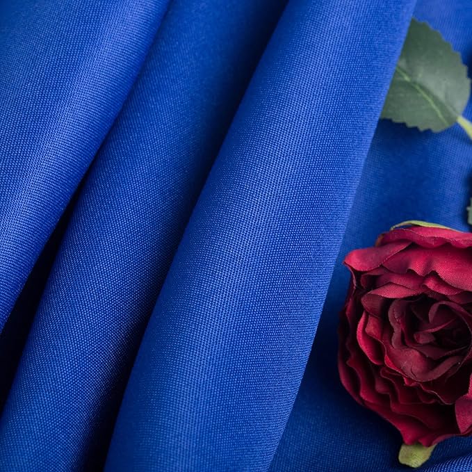 6 Pack Royal Blue Round Tablecloths 108 Inches Table Cloth Stain and Wrinkle Resistant Washable Polyester Table Cover Fabric for Party, Wedding,Dining,and Banquet Decoration