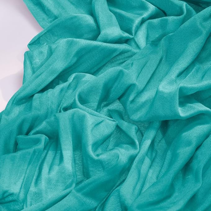 Socomi 3pcs Teal Blue Spring Cheesecloth Table Runner Boho Rustic Gauze 120 inch 10FT Cheese Cloth Runner for Wedding Party Baby Shower Birthday Home Decor