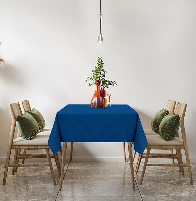 Utopia Kitchen Rectangle Table Cloth 2 Pack(60x102 Inches, Royal Blue), Tablecloth Machine Washable, Polyester Table Cover for Dining, Buffet Parties, Picnics, Events, Weddings and Restaurants
