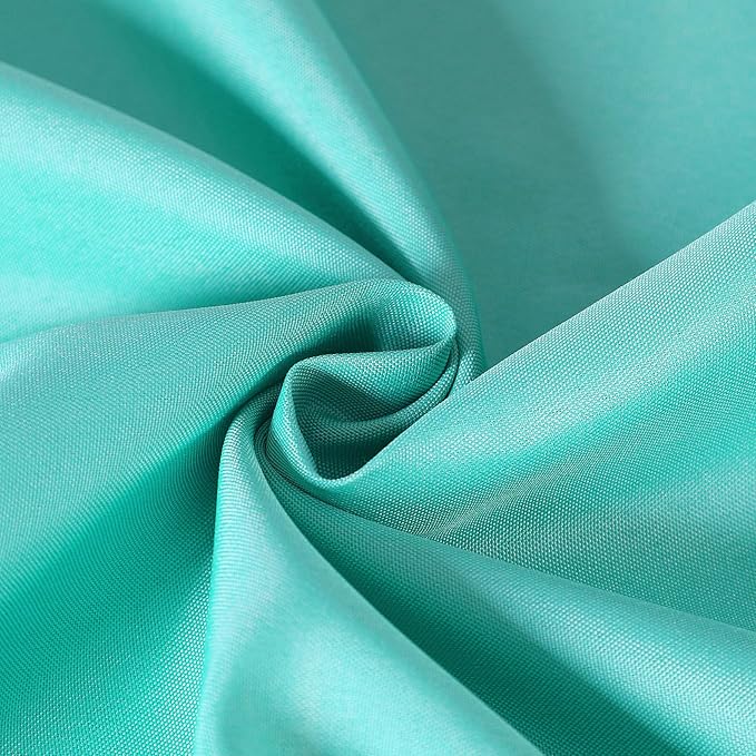 Cupuamon 60 inch Round Tablecloth Washable Polyester Table Cloth Decorative Table Cover for Wedding Party Dining Banquet（60 inch,Turquoise）