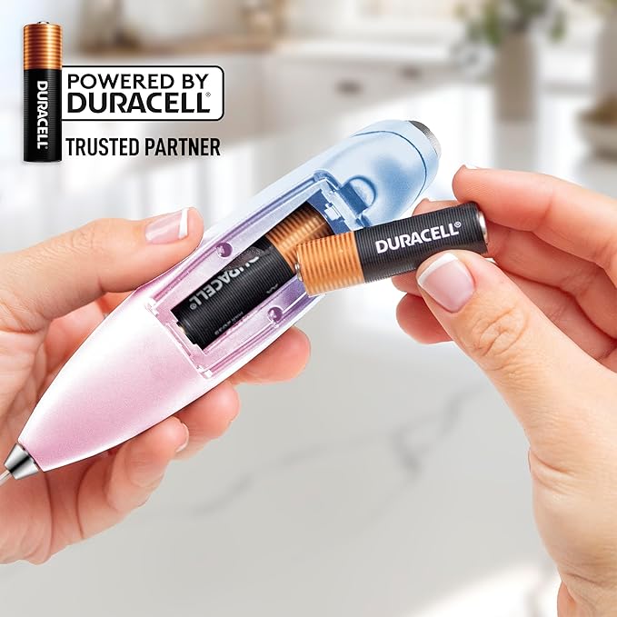 Zulay Kitchen Handheld Milk Frother with Duracell AA Batteries ??Ultra Fast Electric Mixer & Foam Maker, Easy-Clean Drink Mixer for Coffee & More - Lavender