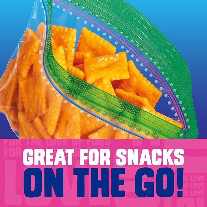 Ziploc Snack Bags, Easy Open and Close, Plastic Food Storage Bags, 280 Bags Total (Packaging May Vary)
