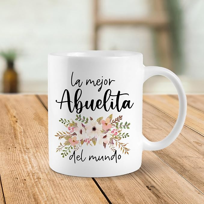 Gifts For Grandma, Abuelita Gifts In Spanish, Best Grandma Mug, World?셲 Best Grandma Coffee Mug Ceramic, Grandma gifts from Grandchild, Christmas Birthday Mothers Day Mug Cup Tea Cup 11oz