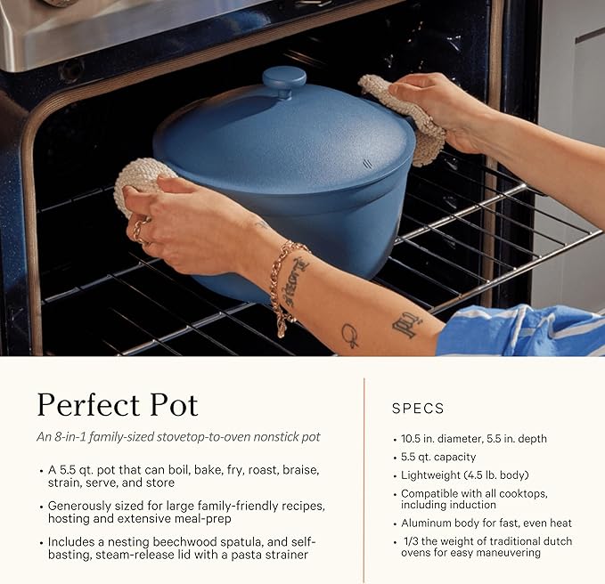 Our Place Cookware Set - 13-Piece Kit Including the Always Pan, Perfect Pot and Spatulas | Multifunctional, Toxin-Free Nonstick | Heat Safe up to 450째F | Oven, Stove, Induction Compatible | Steam