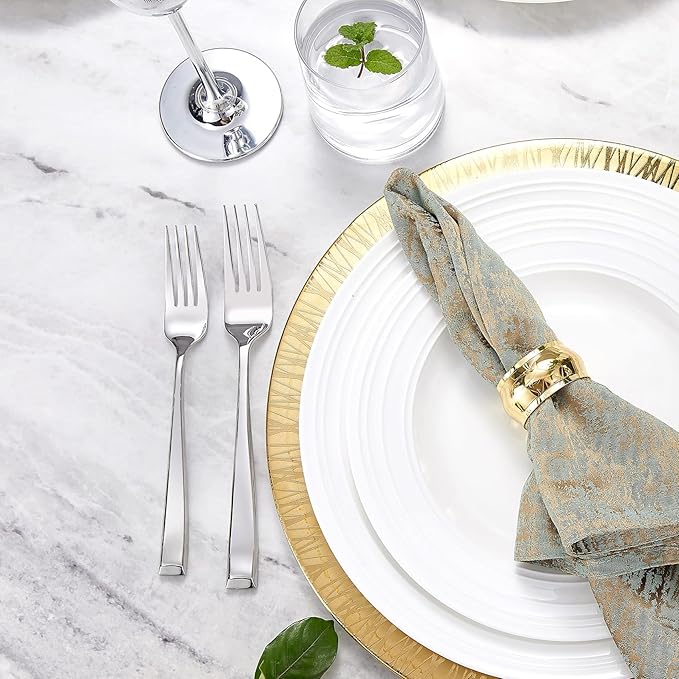 KEAWELL Premium Imperial 20-Piece Silverware Set, Service for 4 ??Heavy Duty 18/10 Stainless Steel Flatware, Dishwasher Safe for Elegant Dining and Holiday Hosting (20, Silver)
