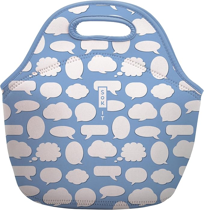 Sok It LunchTote Zippered Bag Insulated Neoprene Caddy (Big Ideas, Large 4.5 Quart Lunch Tote)