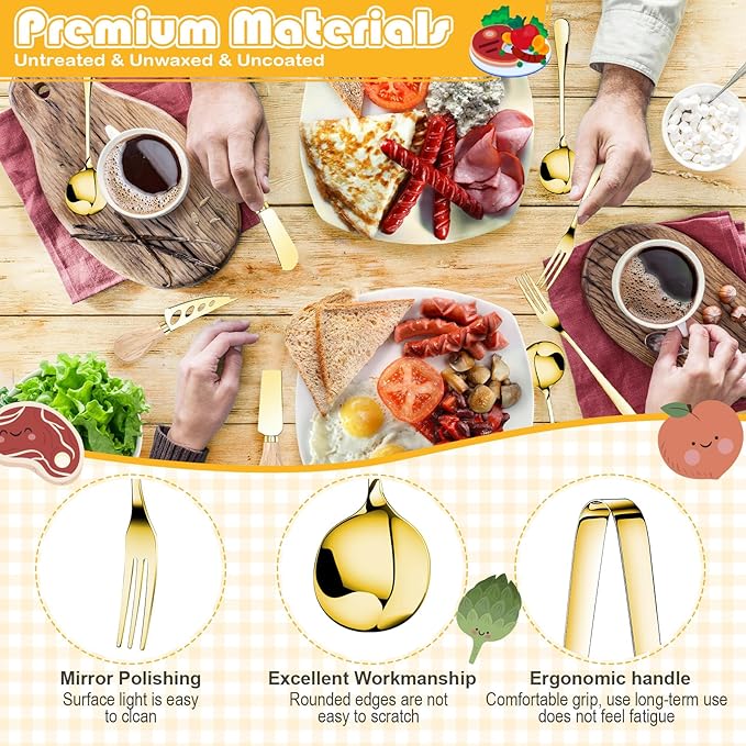 270 Pcs Charcuterie Board Accessories Cheese Butter Spreader Knife Set Butcher Paper Roll Serving Tongs Forks Spoons Dipping Bowls Dippers Cocktail Picks for Party Wedding Christmas (Gold)