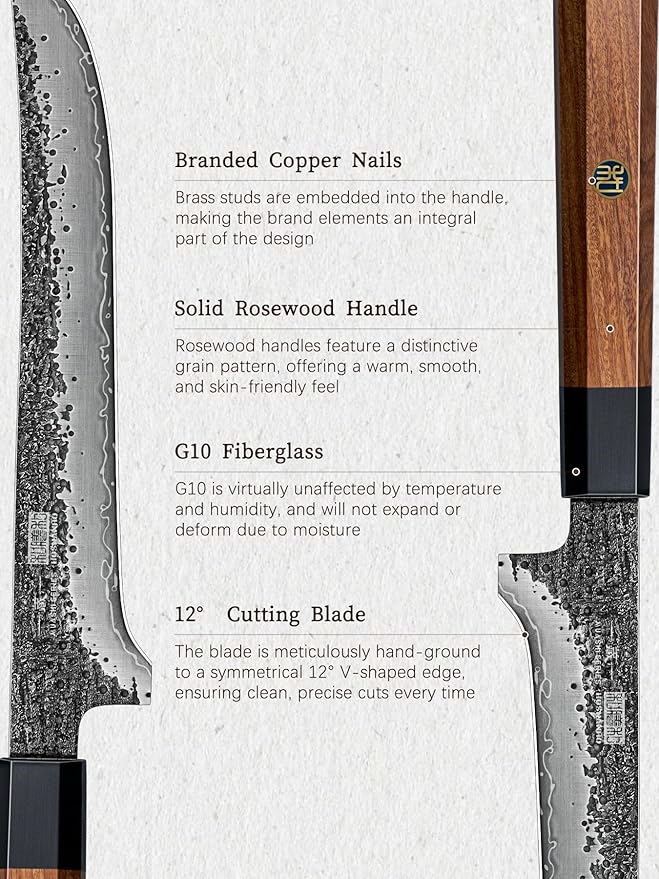 HOSHANHO Fillet Knife 7 Inch, Super Sharp Japanese Boning Knife in High Carbon Steel, Professional Hand Forged Fish Knives for Meat Poultry Cutting