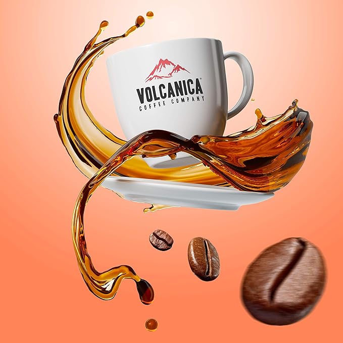 Volcanica House Decaf Coffee, Whole Bean, Swiss Water Processed, Fresh Roasted, 5 lbs