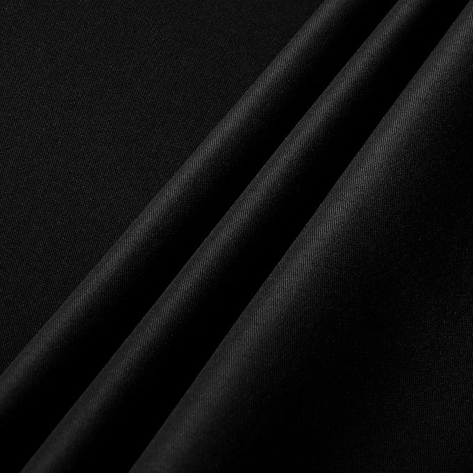 sancua 10 Pack Black Tablecloth 60 x 120 Inch, Rectangle Table Cloth for 8 Feet Tables - Stain and Wrinkle Resistant Washable Polyester Table Cover for Dining Tables, Buffet Parties and Camping