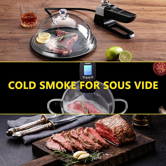 Smoking Gun Wood Smoke Infuser - 13 PCS Premium Kit, Smoker Machine with Accessories and Wood Chips - Cold Smoke for Food and Drinks - Gift for Man