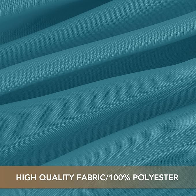 sancua Teal Tablecloths for 6 Foot Rectangle Tables, 6 Pack - 60x102 Inch - Washable Fabric Cloth Table Cloth for Wedding, Party, Birthday, Banquet, Reusable Polyester Table Covers