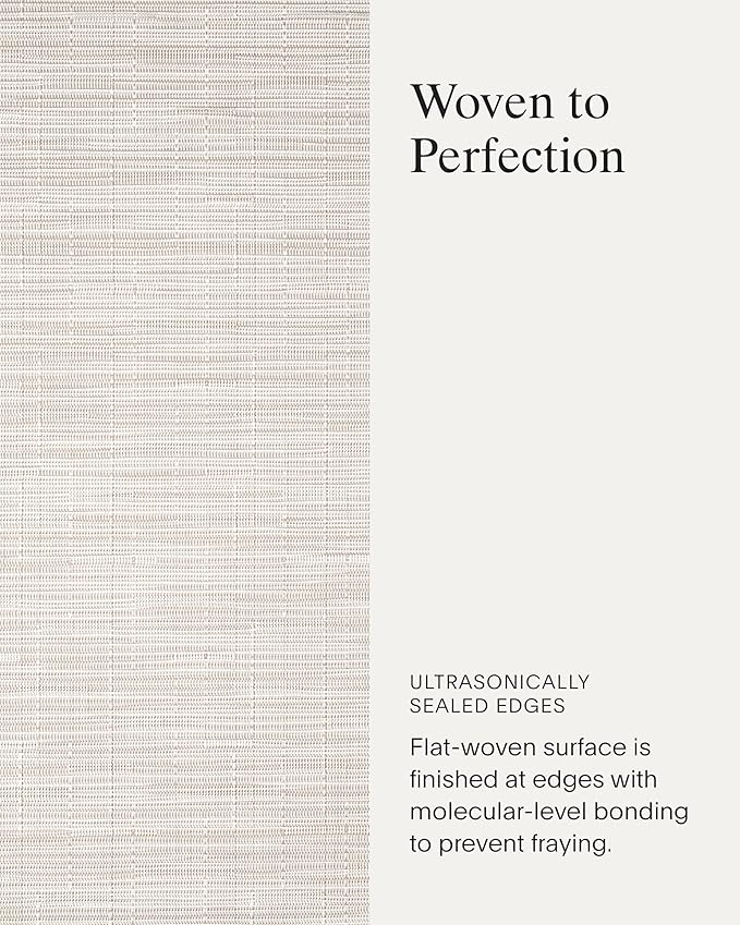 Chilewich Bamboo Placemats Set of 4 - Round Woven Placemats - Reusable, Stain-Resistant, Indoor/Outdoor Tabletop Protection - 15" - Coconut