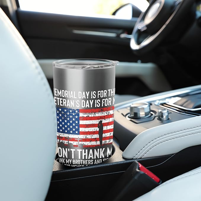 Thank My Brothers And Sisters - Patriotic Memorial Day Stainless Steel Insulated Tumbler