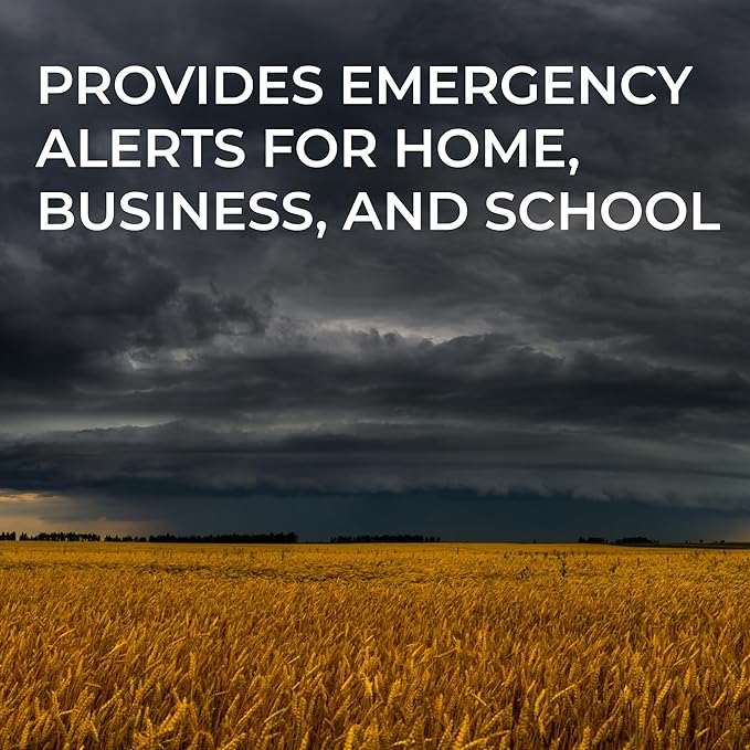 Midland - WR400 Weather Radio Deluxe - NOAA Emergency Alert Scanner ??Home Use with Battery Backup - Local County Programming Over 80 Emergency Voice Flashing Alerts ??Alarm Clock AM/FM Radio