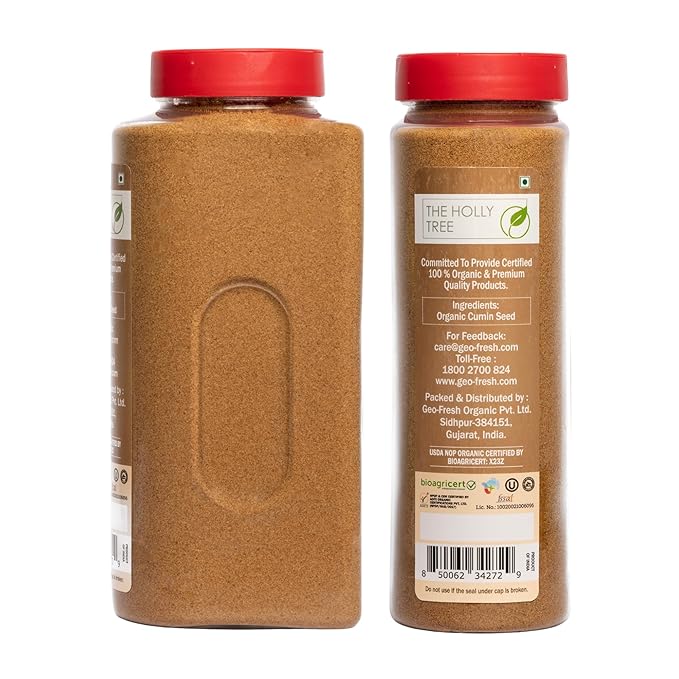 Organic Cumin Powder 15.52 oz ??Ground Cumin for Cooking & Seasoning ??USDA Organic, Gluten Free, Non-GMO, Kosher ??The Holly Tree
