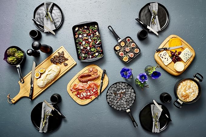 Scanpan Classic 9 1/2 inch Nonstick Stir Fry Pan ??Compatible with Gas and Electric Stovetops, Metal Utensil Safe, Oven Safe to 500째F, Dishwasher Safe, Black, 2435120