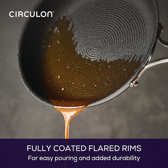 Circulon C1 Series Clad Stainless Steel with ScratchDefense Technology Cookware Nonstick Induction Frying Pan/Skillet, Metal Utensil Safe, 10 Inch Fry Pan - Polished Stainless Steel