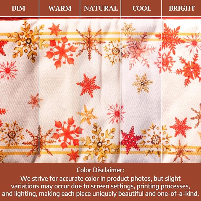 Maison d' Hermine Double Oven Mitt (7" x 35") 100% Cotton Heat Resistant BBQ Cooking Gloves with Loop for Thanksgiving Christmas Decorations Baking Cooking Barbeque Handling Hot Pan (Crystal Star)