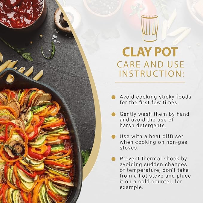 Authentic Chamba Soup & Bean Pot w/Cover - Elegant, All-Natural Black Clay Dutch Oven for Slow, Even Cooking - Stovetop & Oven Safe ??Earthenware, Handmade in Colombia - Small, 2.5 Qt.