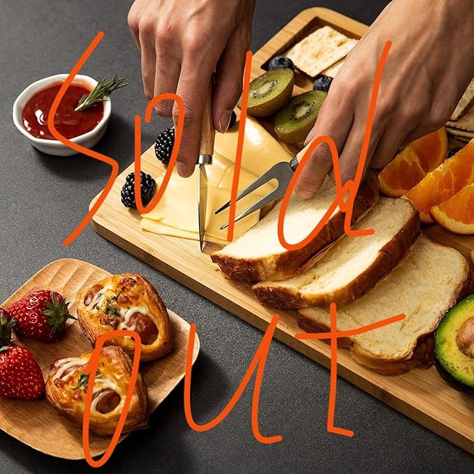 Cutting Board Wood Chopping Board Double Sided Charcuterie Boards Serving Board Kitchen Essential House Warming Hostess Host Gift Serving Tray for Christmas Wedding Birthday Anniversary Brick Red