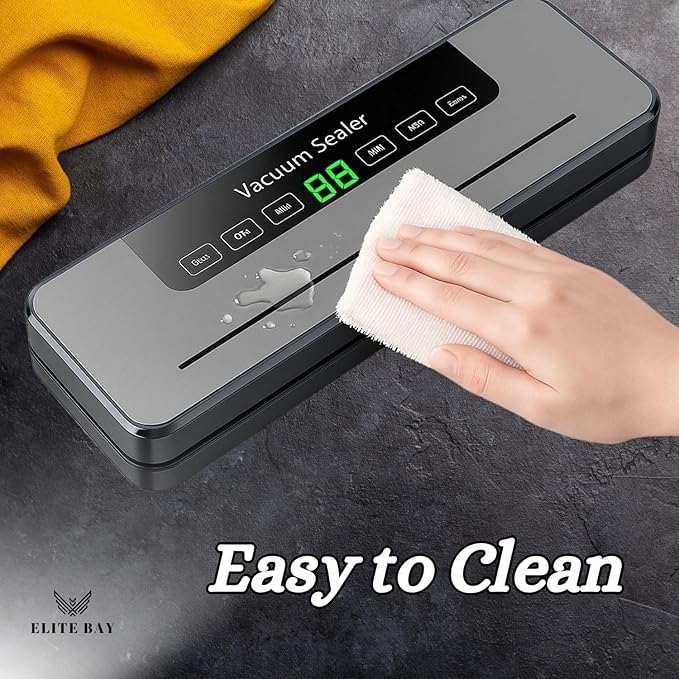 Vacuum Sealer for Food Storage ??120W Power | 30cm Sealing Width | Compact ABS Design | 110V??40V Voltage | Includes 10 BPA-Free Vacuum Bags | For Sous Vide, Meal Prep Food Preservation
