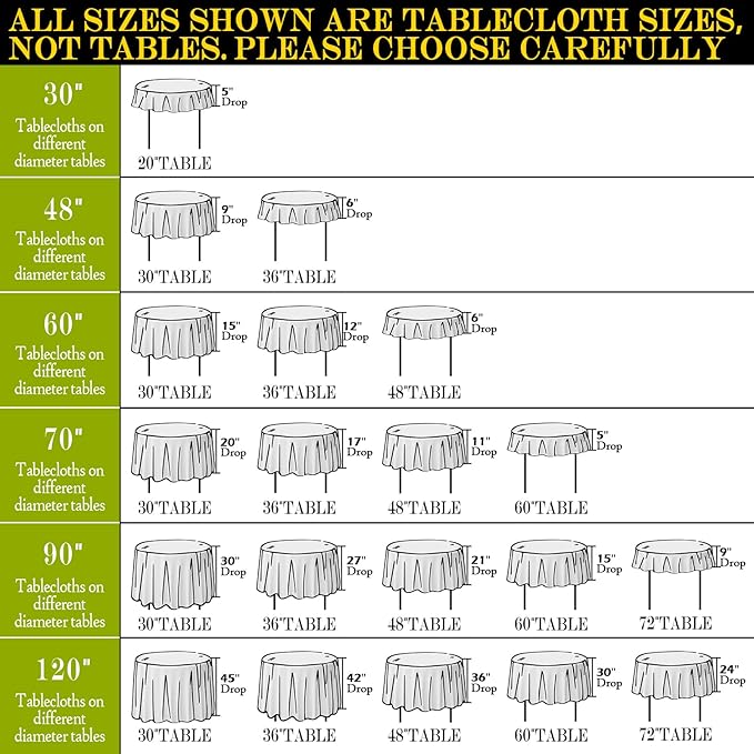 BYDOLL Table Cloth 60 Inch Round Tablecloth Fits Max50 Inch Diameter Table Top,Beige Polyester Washable Wrinkle-Free Spillproof Tablecloth for Party Patio Cover