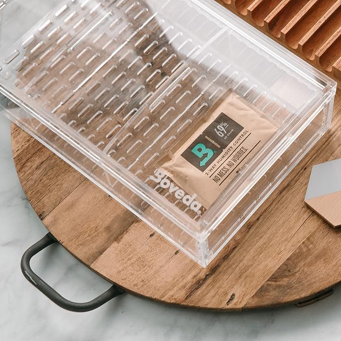 Boveda 69% Two-Way Humidity Control Packs For Plastic & Wood Humidifier Boxes & Zip Lock Bags ??Size 60 ??20 Pack ??Moisture Absorbers ??Humidifier Packs ??Hydration Packets in Resealable Bag