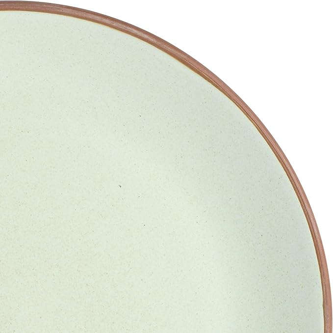 Gibson Elite Contempo Classic 16-Piece Double Bowl Dinnerware Set, Service for 4 ??Mint Stoneware Plates and Bowls