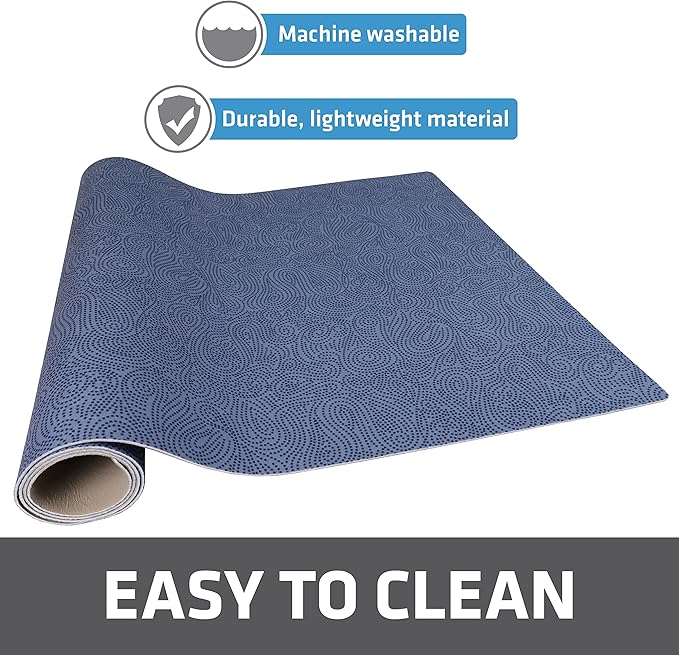 Drymate Premium XL Under Sink Mat, Waterproof Cabinet Protection Mats for Kitchen & Bathroom, Absorbent Shelf Liners, Slip-Resistant, Non-Adhesive, Machine Washable (USA Made)(24?쓝59??(Blue)