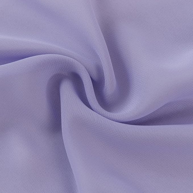 flohar 12Pack 9ft Chiffon Table Runner 14x108 Inch Sheer Romantic Table Runner for Wedding Birthday Party Bridal Shower Outdoor Decoration-Lavender
