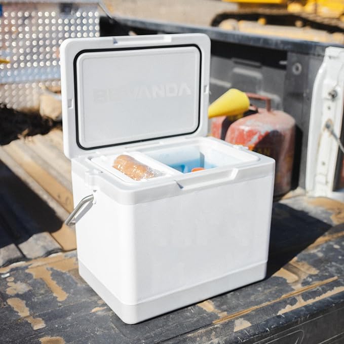 Bevanda - Verge Insulated Lunch Box - Durable Cooler with Magnetic Ice Packs - Rugged Hard Shell Lunch Cooler for Jobsite Lunches, Outdoor Adventures & All Day Temperature Control