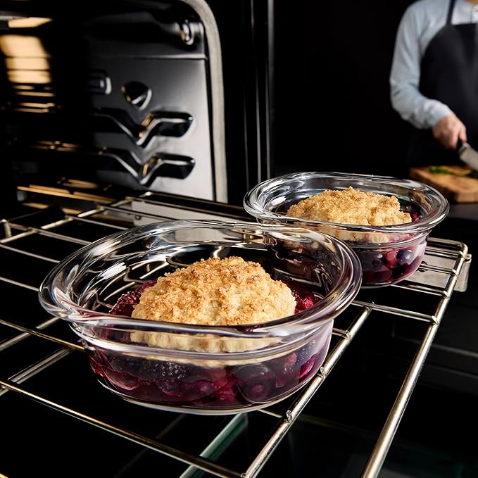 Rubbermaid Brilliance짰 Glass Round Leak-Proof 6-Piece Set Food Storage Containers, Food Containers with Lids, Meal Prep Containers