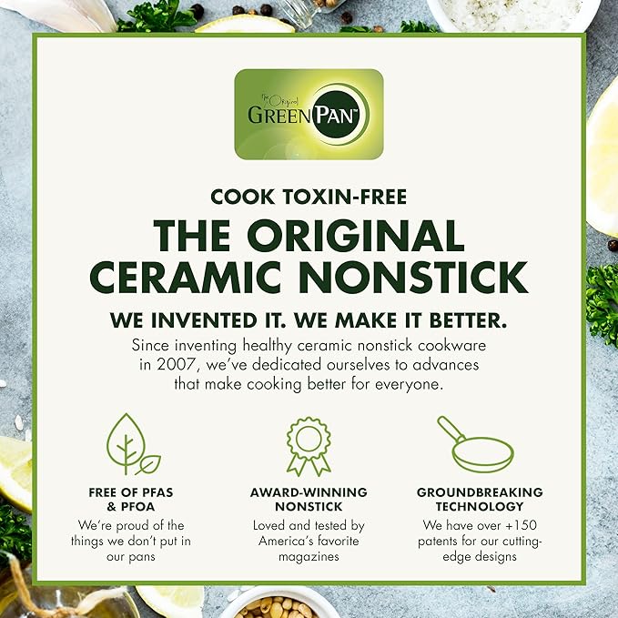 GreenPan Lima Hard Anodized Healthy Ceramic Nonstick 12.5" Wok pan with Helper Handle, PFAS-Free, Oven Safe, Gray