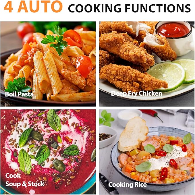 Nuwave Induction Cooktop, Improved Hot Plate with Digital Probe , 106 Temps 100째F-575째F, 3 Watt Settings, Portable Induction Burners for Cooking