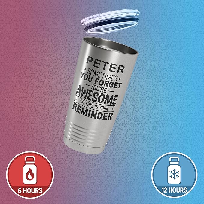 Personalized Inspirational Tumbler, Inspirational Gifts for Men Dad Father Wife Sister Women, Custom Birthday For Him Her, Customized You?셱e Awesome Tumbler, Teacher Coworker Gifts 20oz Stainless