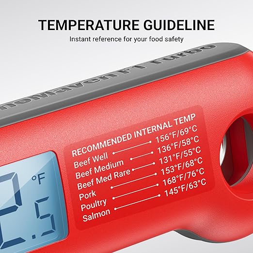 ThermoMaven Professional Meat Thermometer Digital, Ultra-Fast 0.5 Sec Instant Read, NIST Certified 짹0.5째F Accuracy, 100% Waterproof, Auto-Rotating Backlit Display, Lift-to-Wake, for BBQ/Cooking/Candy
