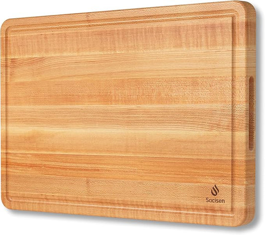 Cutting Board Wood Chopping Board Double Sided Charcuterie Boards Serving Board Kitchen Essential House Warming Hostess Host Gift Serving Tray for Christmas Wedding Birthday Anniversary Sapphire Blue