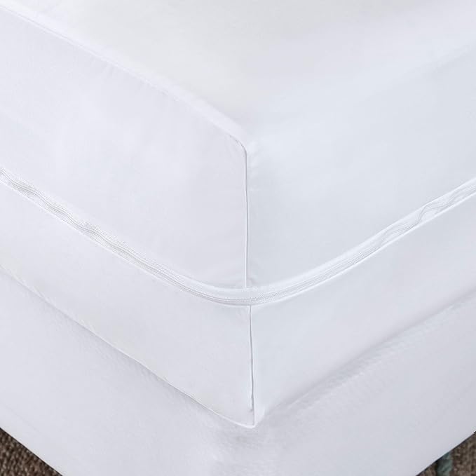 Guardmax Jersey Knitted King Zippered Mattress Encasement - Waterproof & Bed Bug Proof Mattress Protector - Comfortable, Soft, and Noiseless Zippered Bedding - Dust Mite Proof (78 x 80 x 12)