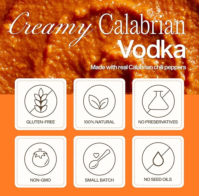Sauz | Creamy Calabrian Vodka Sauce, 25 Oz Jar (4-Pack), Gluten-Free, Non-GMO, Multi-Use Tomato Sauce with Clean Ingredients ??Small Batch Pasta Sauce