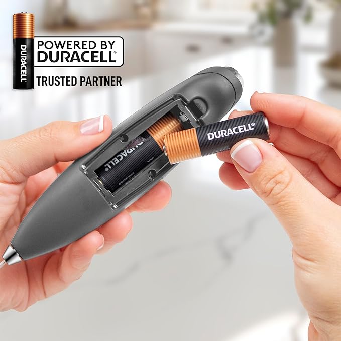 Zulay Kitchen Milk Frother Handheld Electric Whisk with AA Duracell Batteries ??Durable Drink Mixer for Coffee, Lattes, Cappuccinos & More - Charcoal
