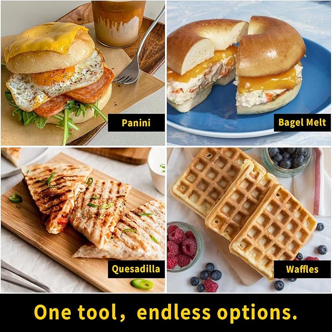 Microwave Sandwich Maker, Heat-Resistant Silicone Rubber Shell, Advanced HeatWave Technology, Non-Stick Plates, Easy to Clean, Makes Toast, Sandwiches, Paninis, and Patties (Yellow)