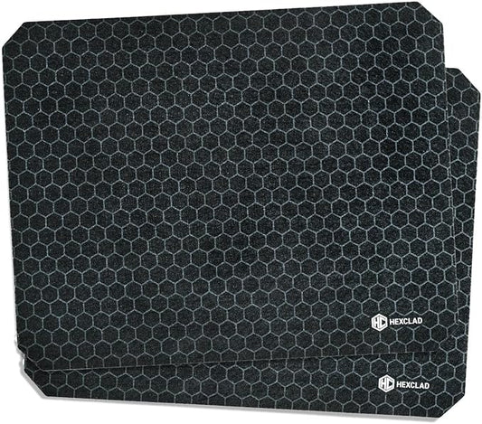 HexClad 2-Piece Dish Drying Mat Set Made of Absorbent Fabric that Holds up to 8oz of Liquid, Ultra-Thin Design for Fast Drying, Waterproof and Non-Slip Backing, Cut for a Universal Fit that Won?셳 Fray
