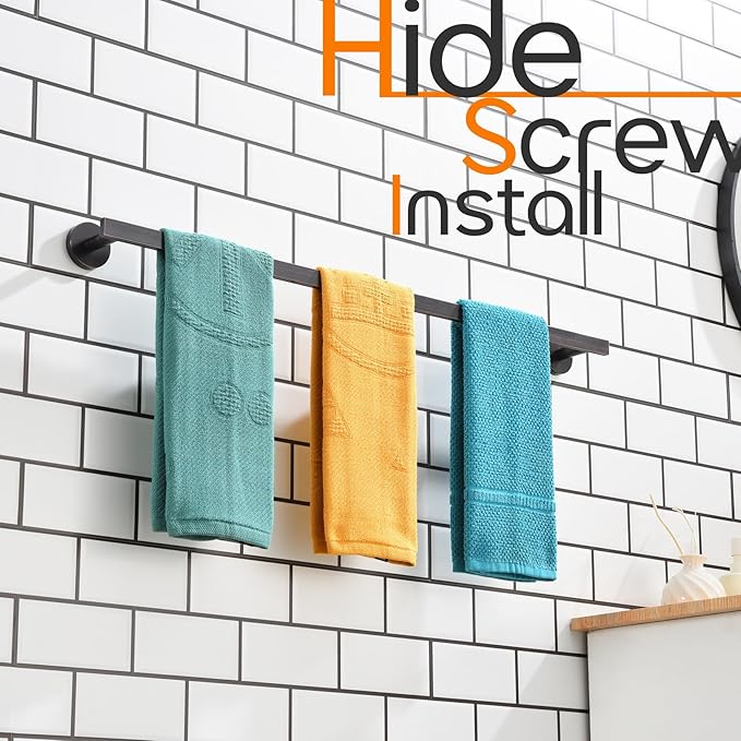 32 Inch Bathroom Towel Bar Bath Towel Rack Kitchen Towel Holder Long Towel Rails Wall Mounted SUS304 Stainless Steel Oil Rubbed Bronze AN4001ORB-L32